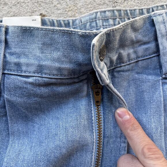 Deadstock 90s Dockers Jeans Mens 29x30 Pleated Denim Levis Cargo Tapered Vintage - Picture 6 of 16